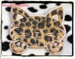 Patch Leo Cat braun